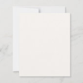 Ivory sage green simple luxury wedding invitation (Rückseite)