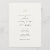 Ivory & Sage Green | Watercolor Floral Wedding  Einladung (Vorderseite)