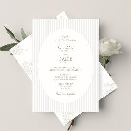 Ivory & Sand | Botanische Hochzeitseinladung mit S Einladung