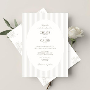 Ivory & Sand Botanische Hochzeitseinladung mit S Einladung