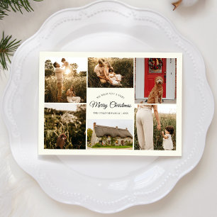 Ivory Sehr frohe Weihnachten sechs FotoCollage