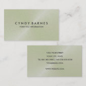 Ivory Sheen Business Card Visitenkarte (Vorne/Hinten)