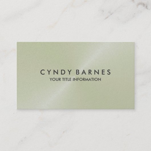 Ivory Sheen Business Card Visitenkarte (Vorderseite)