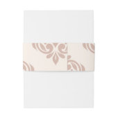 Ivory Sienna Classic Elegante Script Wedding Einladungsbanderole (Rückseitenbeispiel)