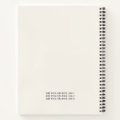Ivory Simple Minimal Business-Logo-Werbung Notizblock (Rückseite)
