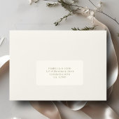 Ivory | Simple Wedding Address Adressaufkleber
