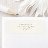 Ivory | Simple Wedding Return Address (Insitu)