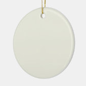Ivory Solid Color Anpassen Keramik Ornament (Links)