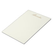 Ivory Solid Color Anpassen Notizblock (angewinkelt)