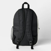 Ivory Solid Color Bedruckter Rucksack (Rückseite)