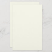 Ivory Solid Color Briefpapier (Vorne/Hinten)