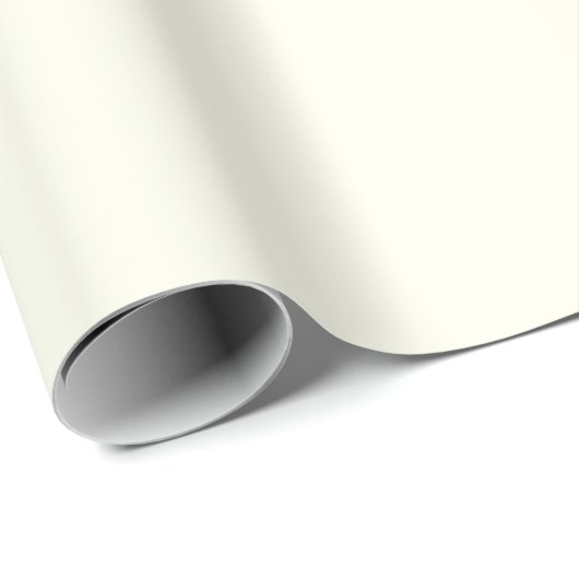 Ivory Solid Color | Classic | elegant Geschenkpapier (Rolleneckpunkt)