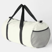 Ivory Solid Color Duffle Bag (Rechte Ecke)