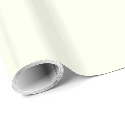 Ivory Solid Color Geschenkpapier (Rolleneckpunkt)
