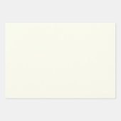 Ivory Solid Color Geschenkpapier Set (Vorderseite 2)