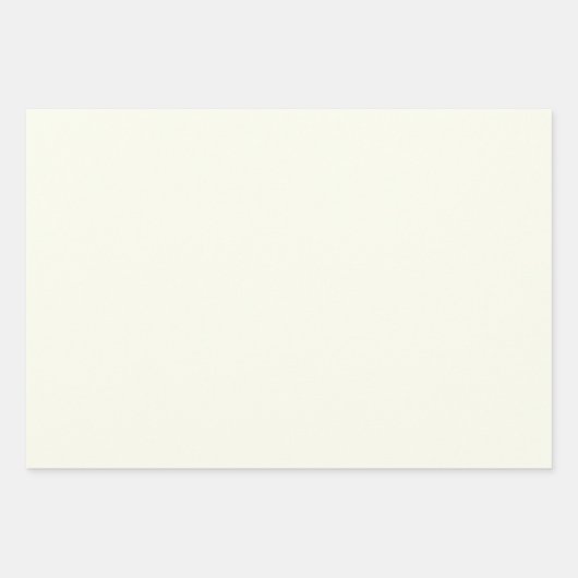 Ivory Solid Color Geschenkpapier Set (Vorderseite)