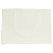 Ivory Solid Color Große Geschenktüte (Vorderseite)