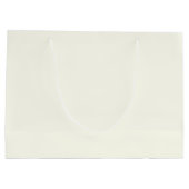 Ivory Solid Color Große Geschenktüte (Rückseite)
