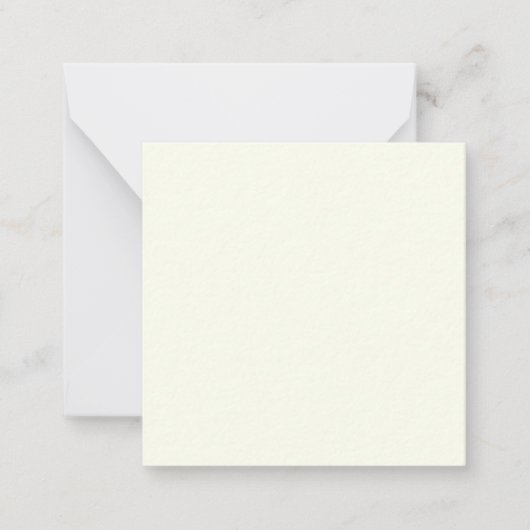 Ivory Solid Color Mitteilungskarte (Vorderseite)