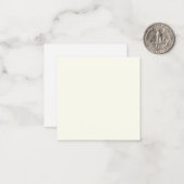 Ivory Solid Color Mitteilungskarte (Vorderseite/Rückseite Beispiel)