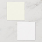 Ivory Solid Color Mitteilungskarte (Vorne/Hinten)
