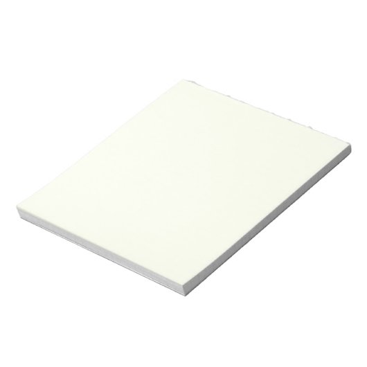 Ivory Solid Color Notizblock (Rotiert)