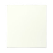 Ivory Solid Color Notizblock (Vorderseite)