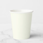 Ivory Solid Color Pappbecher (Links)