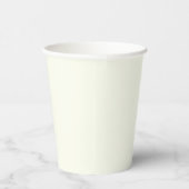 Ivory Solid Color Pappbecher (Rechts)