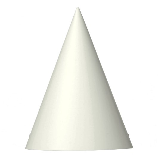 Ivory Solid Color Partyhütchen (Vorderseite)