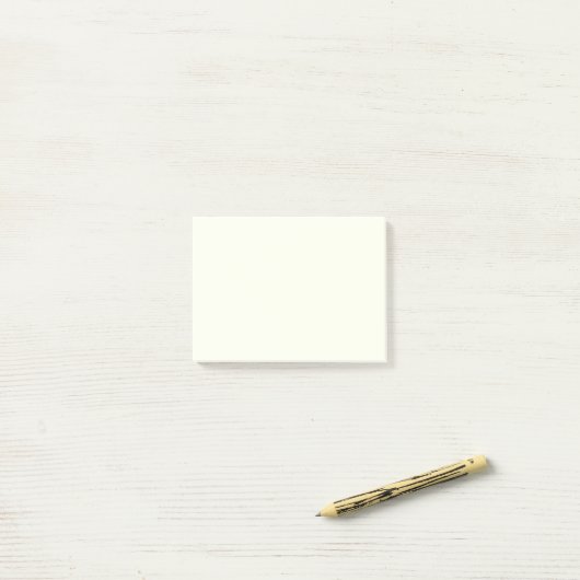 Ivory Solid Color Post-it Klebezettel (Auf Schreibtisch)