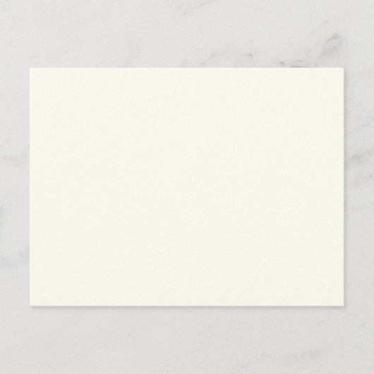 Ivory Solid Color Postkarte (Vorderseite)
