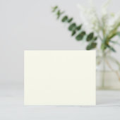 Ivory Solid Color Postkarte (Stehend Vorderseite)