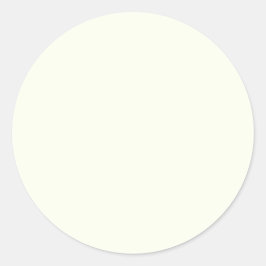 Ivory Solid Color Runder Aufkleber