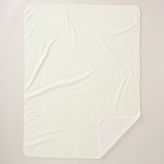 Ivory Solid Color Sherpadecke (Vorderseite)