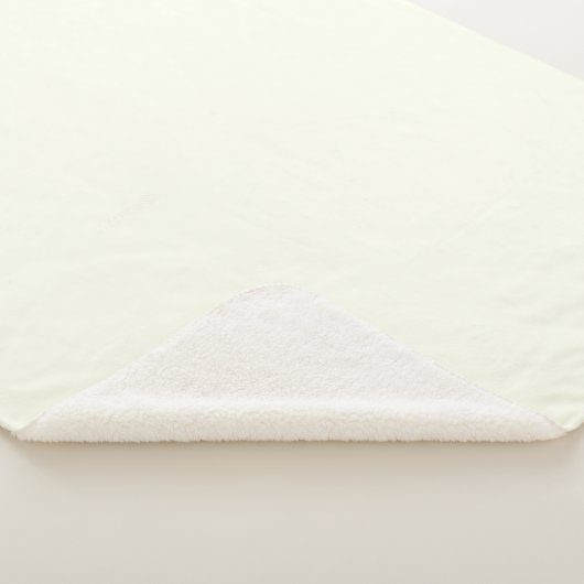 Ivory Solid Color Sherpadecke (3/4)
