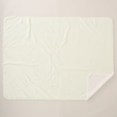 Ivory Solid Color Sherpadecke (Vorderseite (Horizontal))