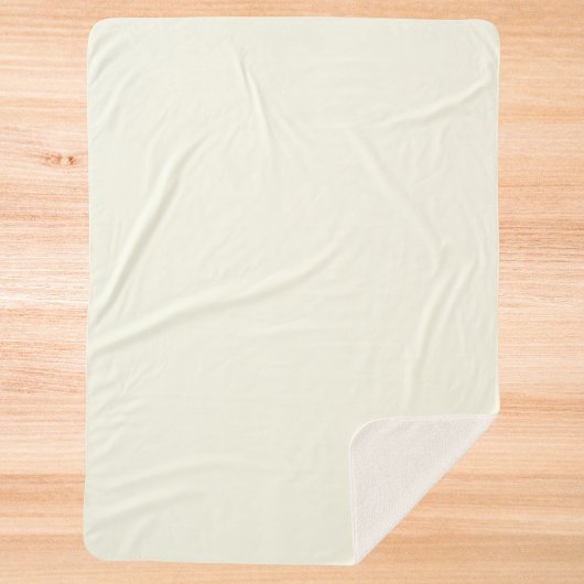 Ivory Solid Color Sherpadecke