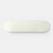 Ivory Solid Color Skateboard (Horizontal)