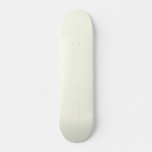 Ivory Solid Color Skateboard (Vorne)