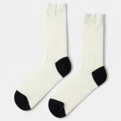 Ivory Solid Color Socken (Linkes Detail)