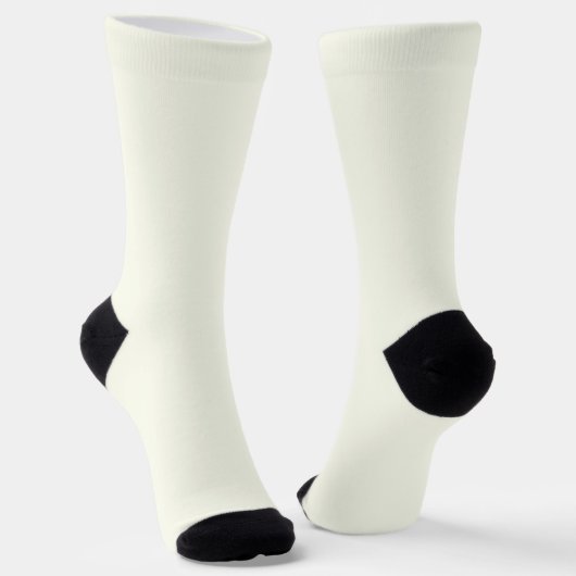 Ivory Solid Color Socken (Gewinkelt)