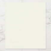 Ivory Solid Color Weinetikett (Einzelnes Label)
