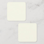 Ivory Square Business Card Quadratische Visitenkarte (Vorne/Hinten)