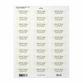 Ivory Stylized Names Wedding Return Address (Vorne)