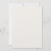 Ivory taupe elegant simple quiet luxury wedding einladung (Rückseite)