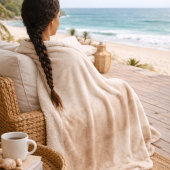 Ivory Taupe Mist Sherpadecke