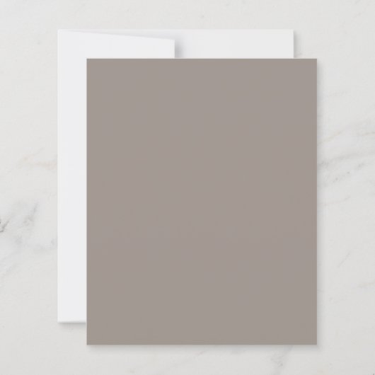 Ivory Taupe Neutral Pinstriped Wedding  (Rückseite)