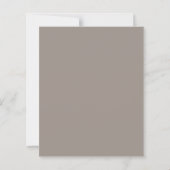 Ivory Taupe Neutral Striped Wedding invitation (Rückseite)