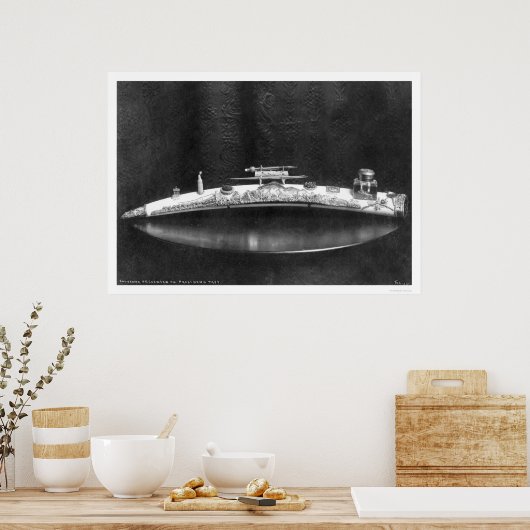 Ivory Tusk präsentiert Präsident Taft 1920 Poster (Küche)